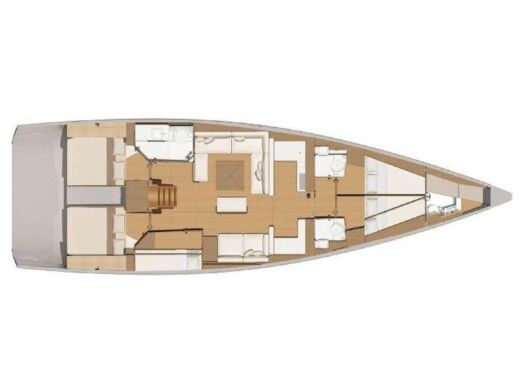 Sailboat DUFOUR 56 Exclusive Plan du bateau