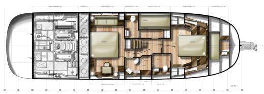 Motorboat SASGA (Menorquín) Sasga 42 Fly Plano del barco