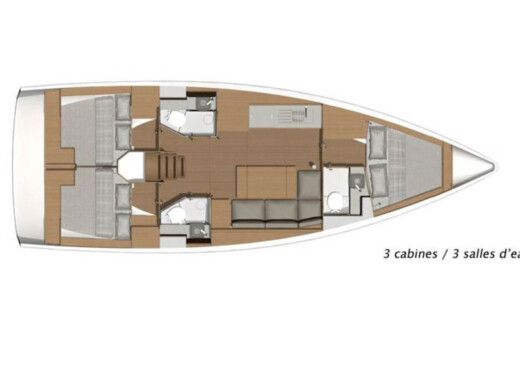 Sailboat DUFOUR 390 GL boat plan