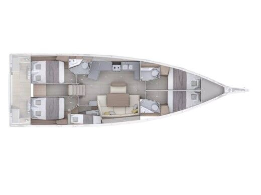 Sailboat  Oceanis 47 Boat design plan