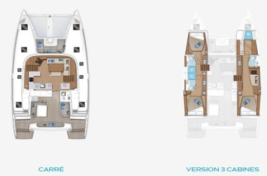 Catamaran Lagoon L46 OV boat plan