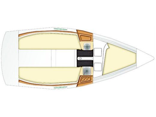 Sailboat BENETEAU First 21.7 v Planta da embarcação