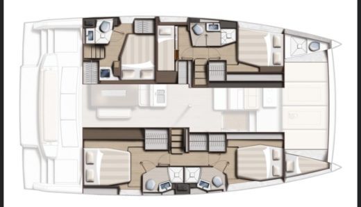 Catamaran Bali - Catana BALI 4.6 Boot Grundriss