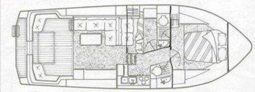 Motorboat SUNCRUISER CLACTON 35 Plan du bateau