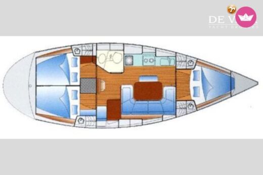 Sailboat Bavaria Bavaria 38 Boot Grundriss