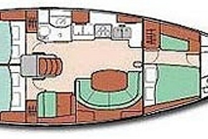 Miete Segelboot Beneteau Oceanis 411 Clipper Leucate