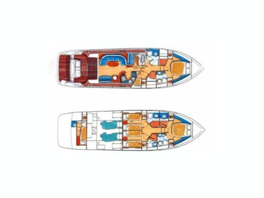 Motor Yacht Azimut Azimut 52 Boat design plan