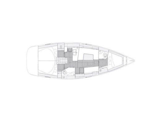 Sailboat  Elan Impression 40.1 Plano del barco