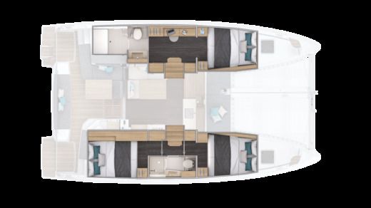 Catamaran Lagoon 38 boat plan