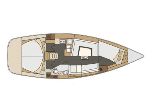 Sailboat Elan  Elan 40 Impression Boot Grundriss