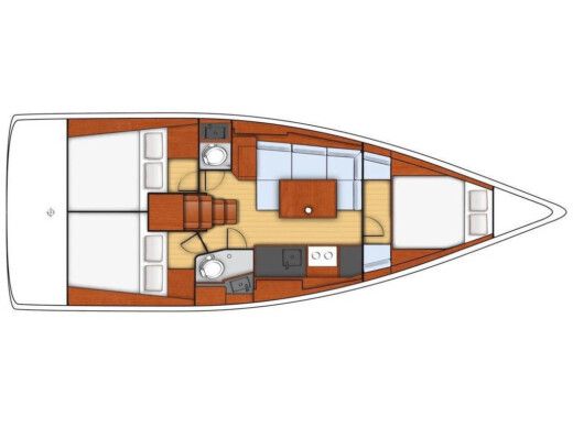 Sailboat Beneteau Oceanis 38.1 Boat design plan
