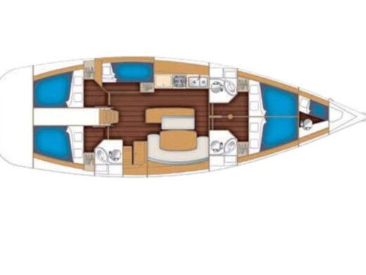 Sailboat Beneteau Oceanis 50 Boat design plan
