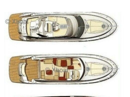 Motorboat Jeanneau Prestige 50 fly boat plan