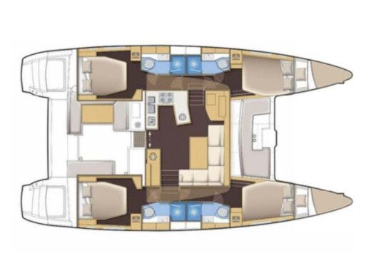 Catamaran Lagoon Lagoon 46 Boat design plan