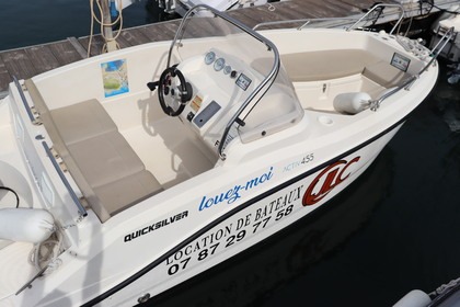 Location Bateau sans permis  QUICKSILVER ACTIVE 455 OPEN Sète