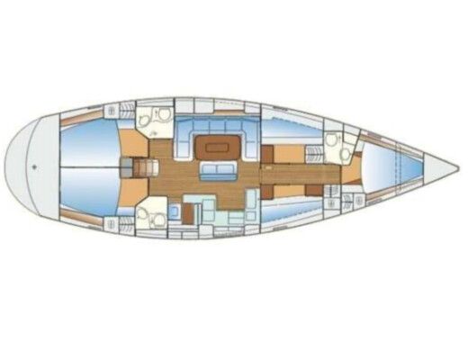Sailboat Bavaria Bavaria 50 boat plan