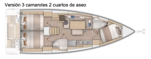 Sailboat Beneteau Oceanis 37.1 Plan du bateau