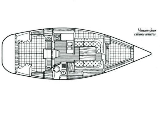 Sailboat Beneteau Oceanis 350 boat plan