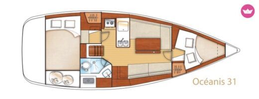 Sailboat Beneteau OCEANIS 31 DL boat plan