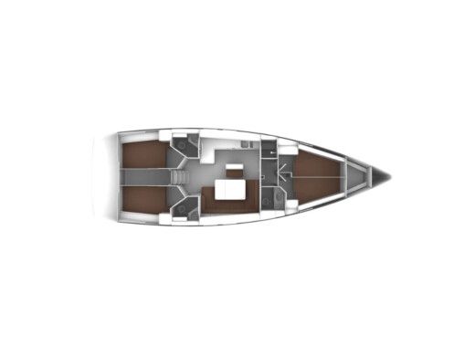 Sailboat  Bavaria Cruiser 46 Boot Grundriss