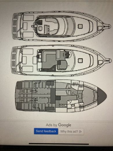 Motorboat Rodman 1250 Plano del barco