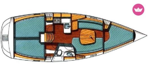 Sailboat Beneteau Oceanis Clipper 331 Boat design plan