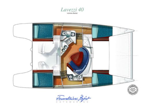 Catamaran Fountaine Pajot Lavezzi 40 Boat design plan