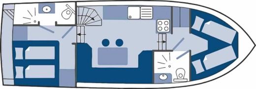 Motor Yacht Visscher Yachting Concordia 102 AC Boot Grundriss