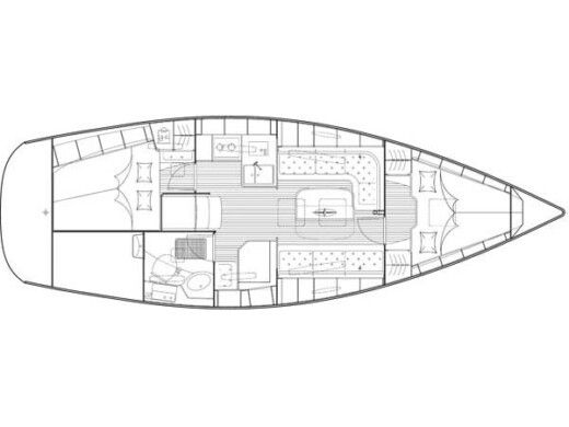 Sailboat BAVARIA 34 CRUISER boat plan