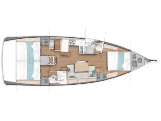 Sailboat  Sun Odyssey 440 Boat design plan