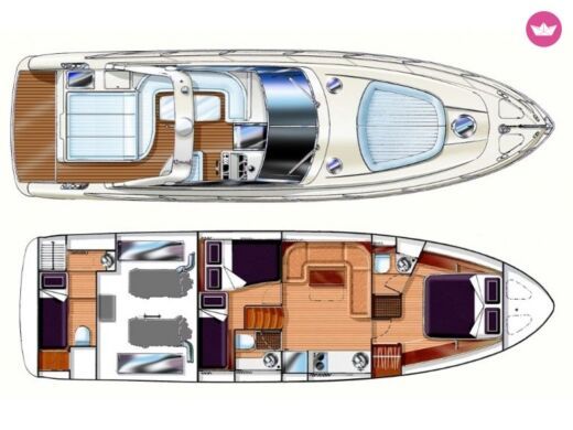 Motorboat Gianetti 45 Sport boat plan
