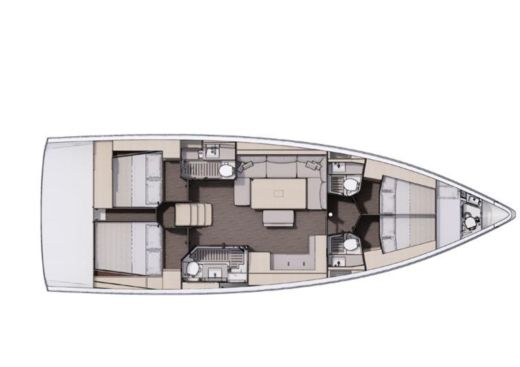Sailboat Dufour 470 boat plan