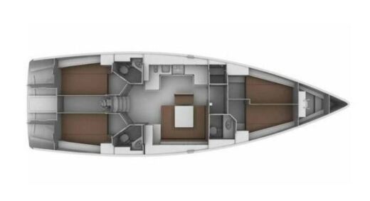 Sailboat Bavaria Cruiser 45 boat plan
