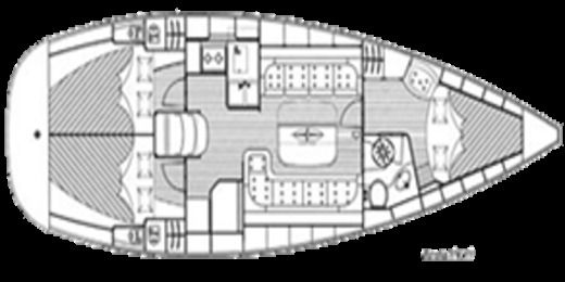 Sailboat Bavaria Bavaria 37 Cruiser boat plan