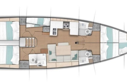 Verhuur Zeilboot Jeanneau Sun Odyssey 490 - 5 + 1 cab. Tunas do Paraná