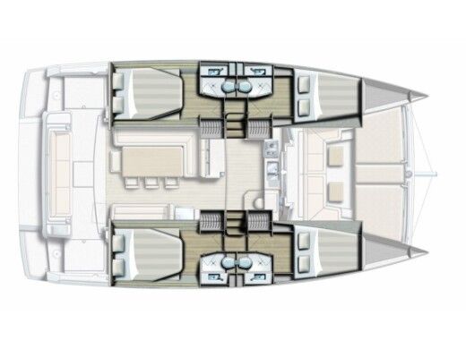 Catamaran BALI - CATANA 4.1 Boat design plan