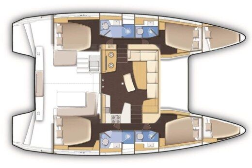 Catamaran Lagoon 42 boat plan
