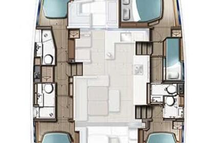 Miete Katamaran Leopard Leopard 46 - 5 cab. Marina di Portorosa