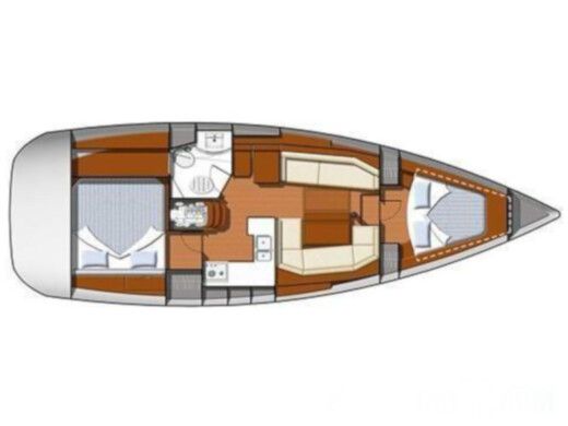 Sailboat Jeanneau Sun Odyssey 39 Ds Plan du bateau