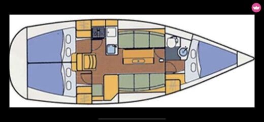 Sailboat Beneteau First 33.7 Plan du bateau