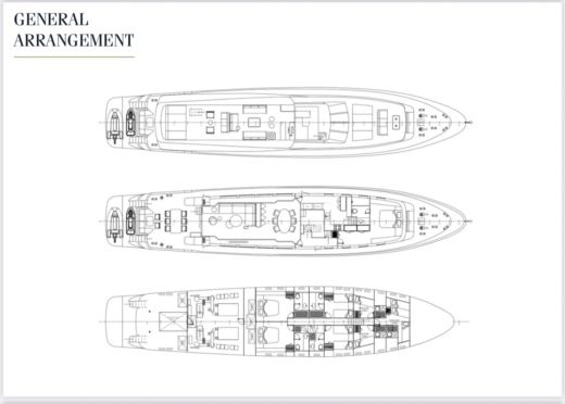 Motor Yacht 34m AX-Where the luxury meets the sea W49! 34m AX-Where the luxury meets the sea W49! Plan du bateau