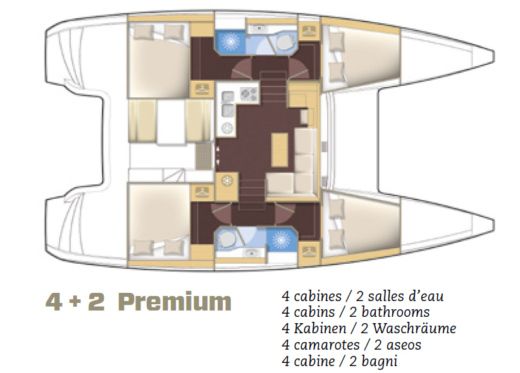 Catamaran Lagoon Lagoon 39 Boat design plan