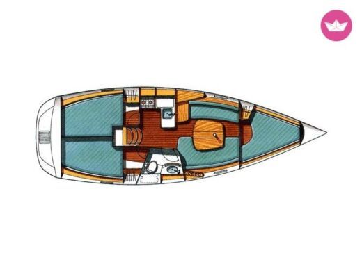 Sailboat BENNETEAU OCEANIS 331 boat plan
