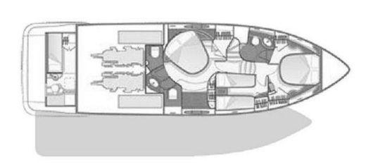Motor Yacht Azimut Azimut 55 Plano del barco