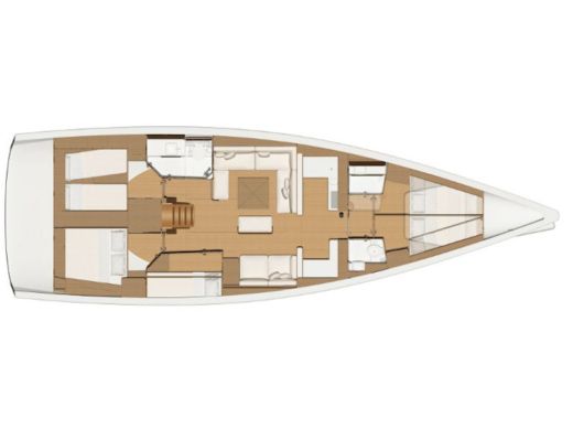 Sailboat Dufour Dufour 520 Grand Large Plan du bateau