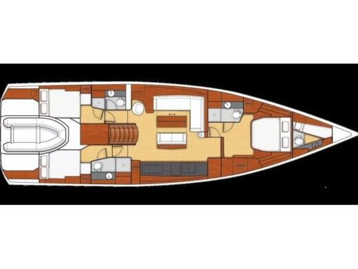 Sailboat  Oceanis 62 Boat layout