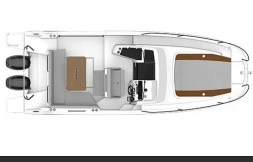 Motorboat Beneteau Flyer 9 Boat design plan