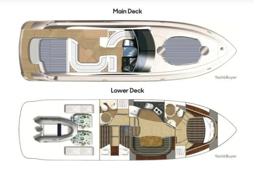 Motorboat Fairline Targa 47 GT boat plan