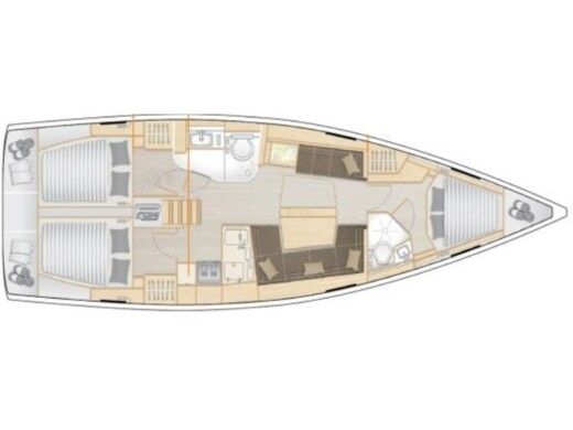 Sailboat Hanse Hanse 418 boat plan