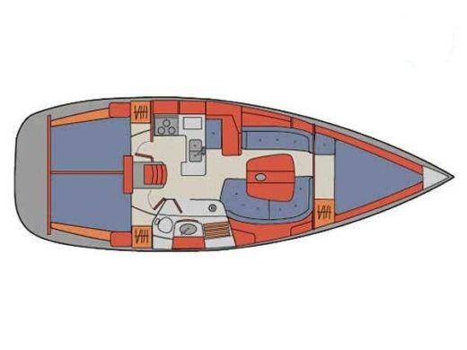 Sailboat Beneteau Oceanis 361 Clipper Boat design plan